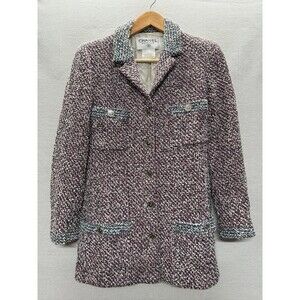 Vintage Chanel Boutique Tweed Jacket w/ CoA - size 38/US 6